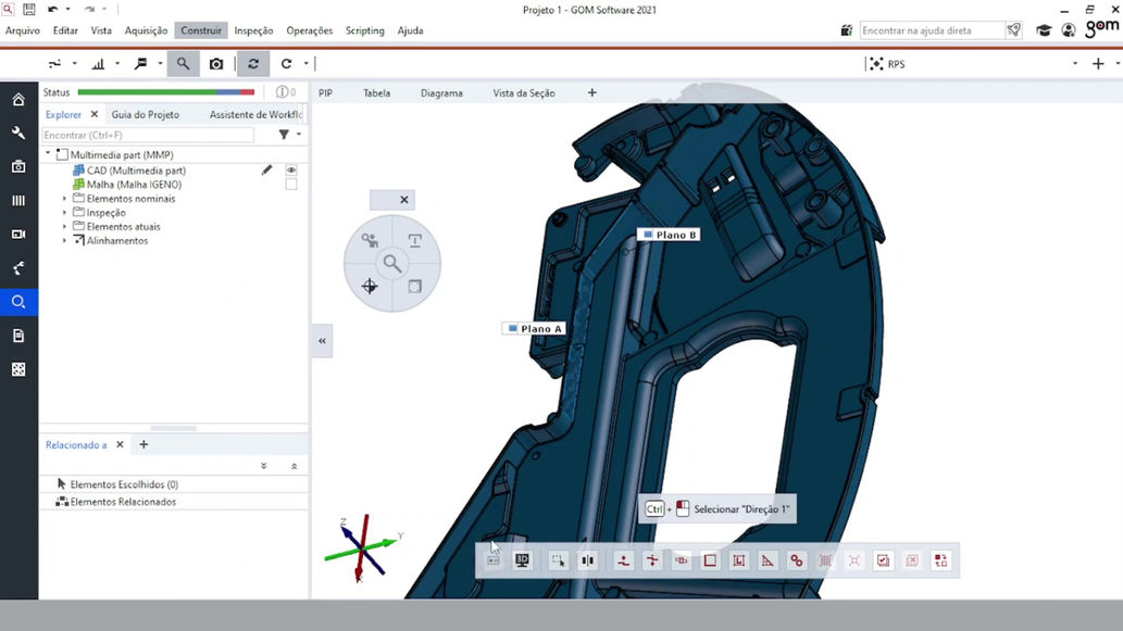 Inspeção de Ângulos